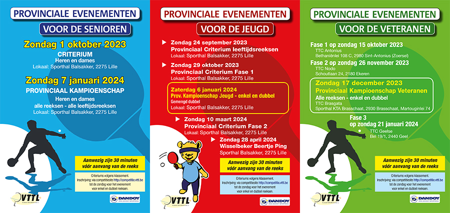 provinciale tornooien 2023